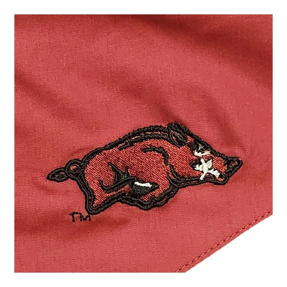 Arkansas Razorbacks Mens Starter Jacket Red Black Zip Up College‎ Football  2XL